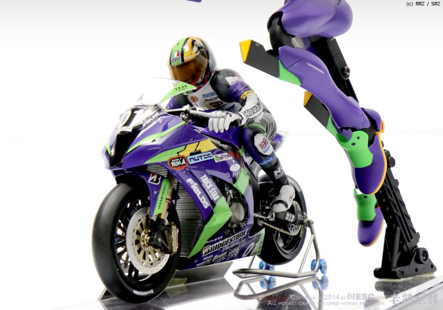 MMZ - 1/12 EVA RT-01 Trick Star Kawasaki ZX-10R 2012 with EVA-01